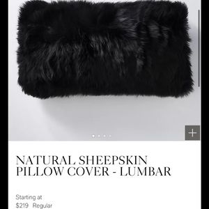 2 NEW NATURAL SHEEPSKIN PILLOW COVERS